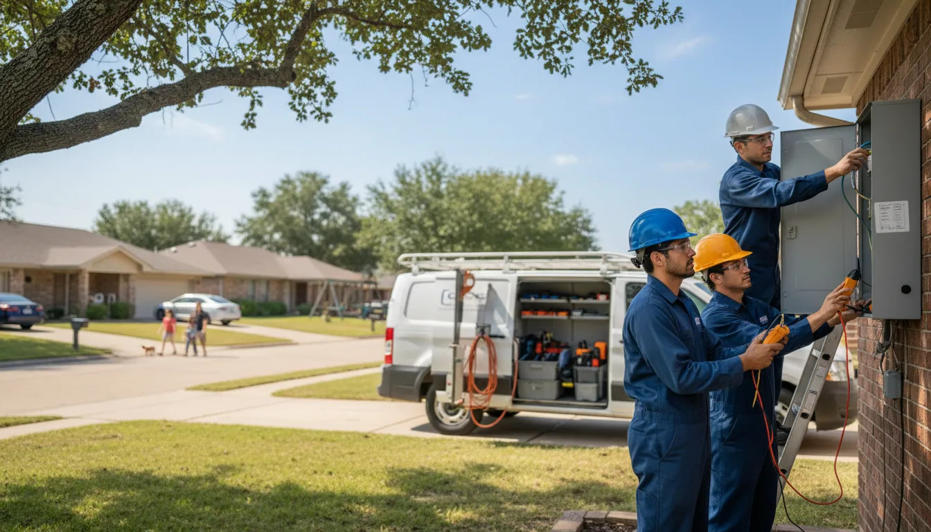 Certified electrician providing emergency electrical services in Mount Auburn, IL
